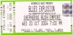 Shepherds Bush Empire (TICKET, UK) 2004.10.20