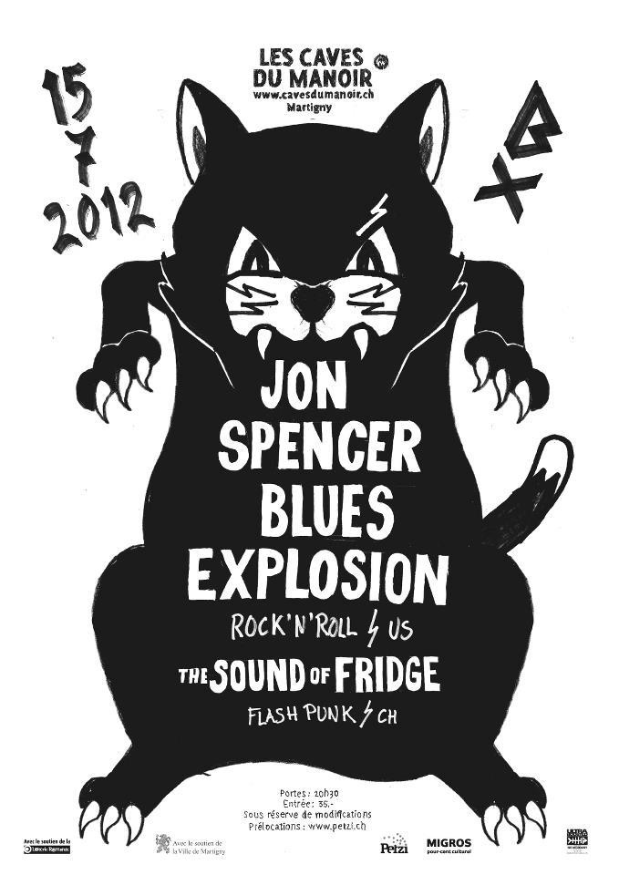The Jon Spencer Blues Explosion - Les Caves Du Manoir, Martigny, Switzerland (15 July 2012)