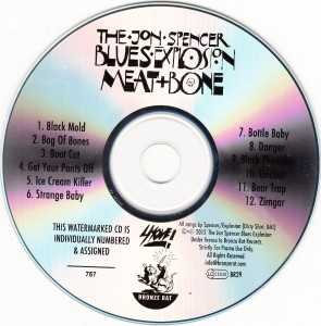 The Jon Spencer Blues Explosion - Meat and Bone [Promo] (CD, UK)