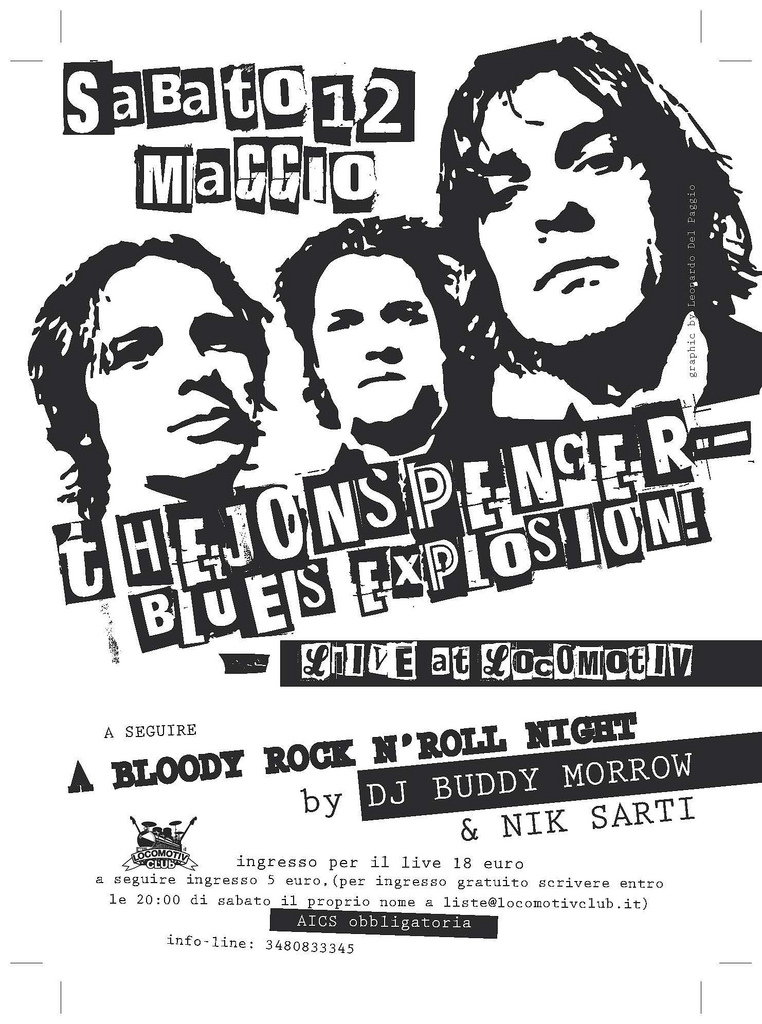 The Jon Spencer Blues Explosion - Locomotiv, Bologna, Italy (12 May 2012)