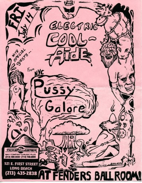 Pussy Galore - Fenders Ballroom, Long Beach, CA, US (14 July 1989)