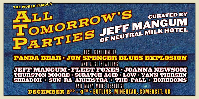 The Jon Spencer Blues Explosion - All Tomorrow's Parties, Butlins, Minehead, Somerset, UK (9-11 March 2012) - Poster