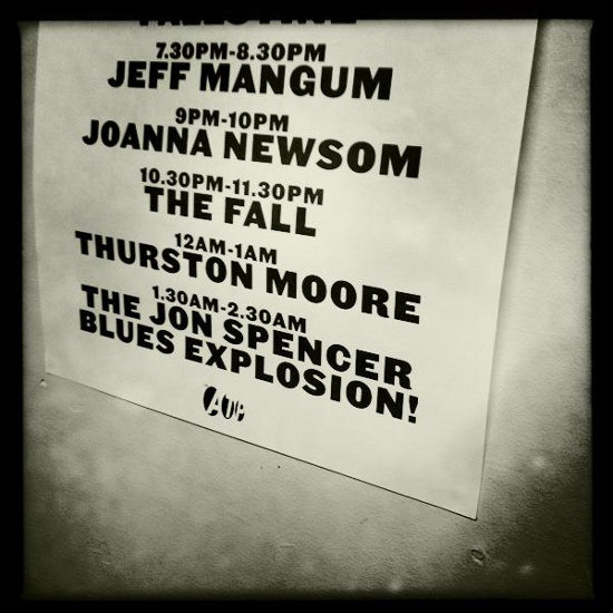 The Jon Spencer Blues Explosion - All Tomorrow's Parties, Butlins, Minehead, Somerset, UK (9-11 March 2012) - Running Times