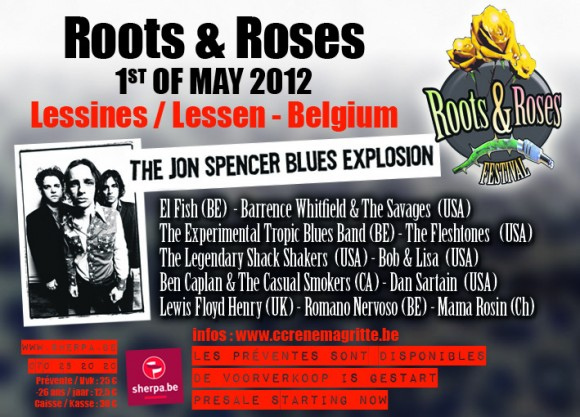 The Jon Spencer Blues Explosion - Roots & Roses Festival, Lessines, Belgium (1 May 2012)