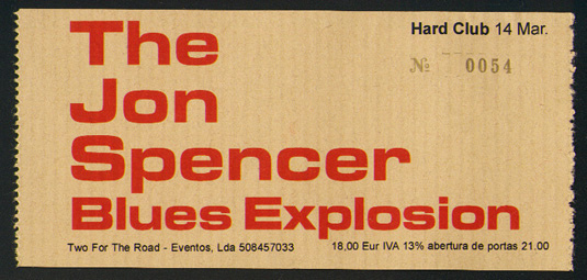 The Jon Spencer Blues Explosion - Hard Club, Porto, Portugal (14 March 2012)