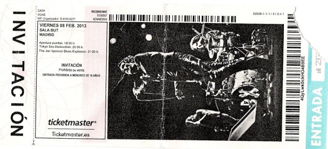 Jon Spencer Blues Explosion - Sala But, Madrid, Spain (8 February 2013)