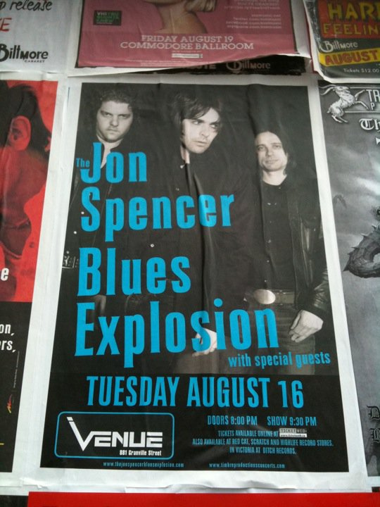 The Jon Spencer Blues Explosion - Venue, Vancouver, BC, Canada (16 August 2011)