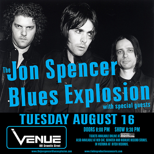 The Jon Spencer Blues Explosion - Venue, Vancouver, BC, Canada (16 August 2011)