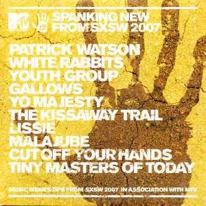 V/A feat. Tiny Masters of Today - Spanking New From SXSW (CD, UK) - Cover