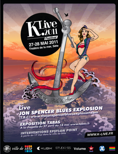 The Jon Spencer Blues Explosion at Festival K Live, Théâtre de la mer, Route de la Corniche, 34200 Sète, France (27 May 2011)