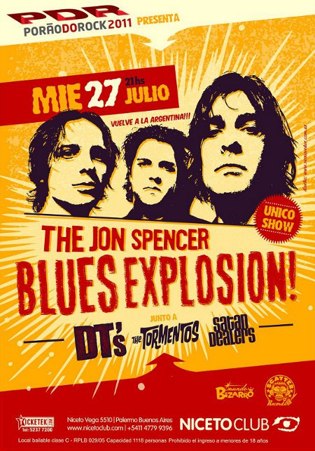 The Jon Spencer Blues Explosion - Niceto Club, Buenos Aires, Argentina (27 July 2011)