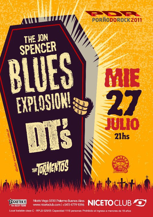 The Jon Spencer Blues Explosion - Niceto Club, Buenos Aires, Argentina (27 July 2011)