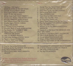 V/A feat. Heavy Trash - Leak Volume #3 [Promo] (2xCD, US) - Rear