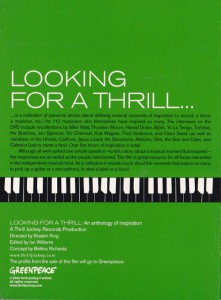 V/A feat. Jon Spencer - Looking For a Thrill An Anthology of Inspiration (DVD, US) - Rear
