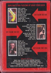 V/A feat. Boss Hog - Dope, Guns and Fucking Up Your Video Deck Vol. 1 - 3: 1990 - 94 (DVD, US) - Card Insert