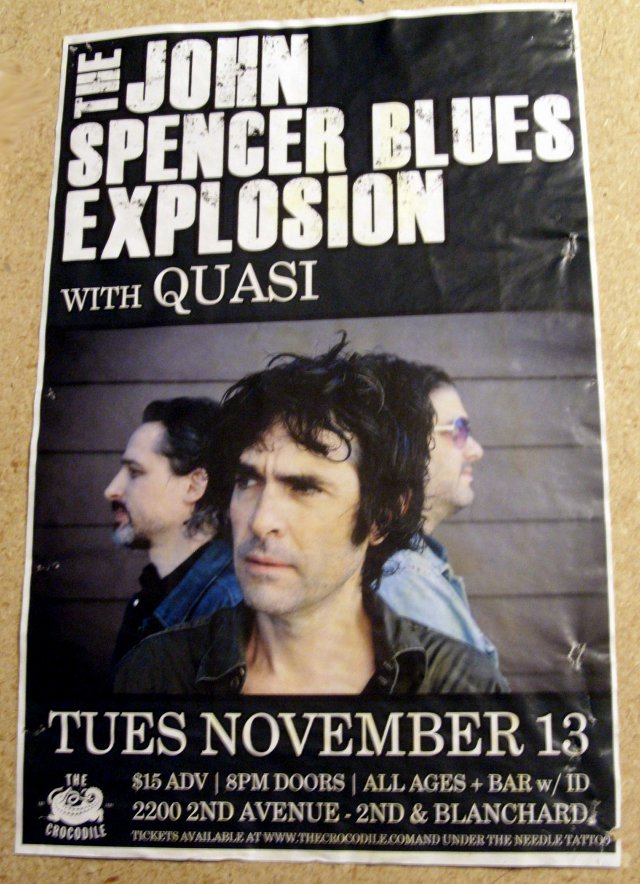 The Jon Spencer Blues Explosion - Crocodile, Seattle, US (13 November 2012)