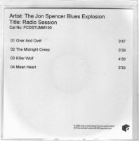 Jon Spencer Blues Explosion – Radio Session [Plastic Fang] [Promo] (CD, UK)