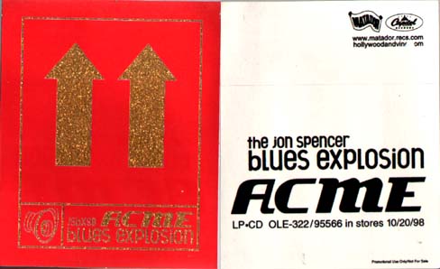 The Jon Spencer Blues Explosion - Acme (STICKER, US)