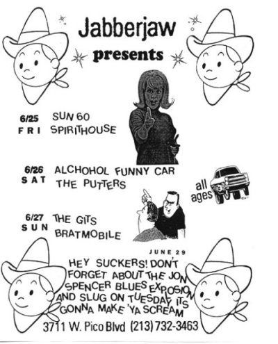 The Jon Spencer Blues Explosion - Jabberjaw, Los Angeles, CA, US (29 June 1993)