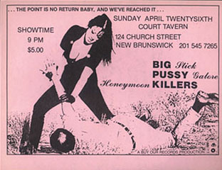 Pussy Galore - Court Tavern, New Brunswick, NJ, US (26 April 1987) - Front