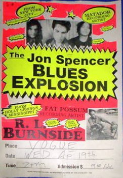 The Jon Spencer Blues Explosion - The Vogue, Indianapolis, Indiana, US (19 April 1995)