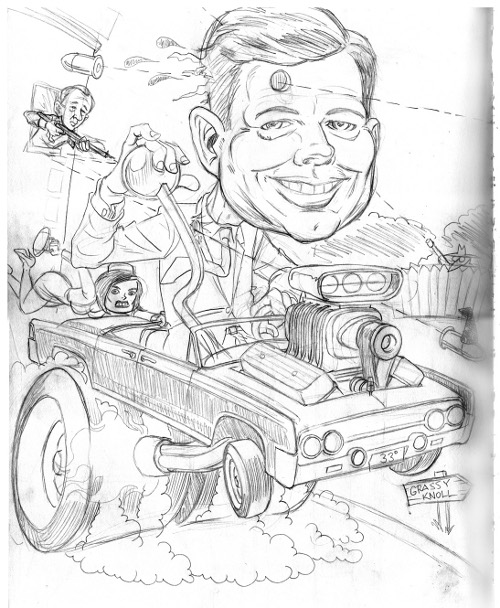 Jon Spencer Blues Explosion - The Palace, Hollywood, CA, US (22 November 1996) - Drawing