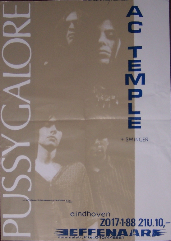 Pussy Galore - Effenaar, Eindhoven, Netherlands  (17 January 1988)