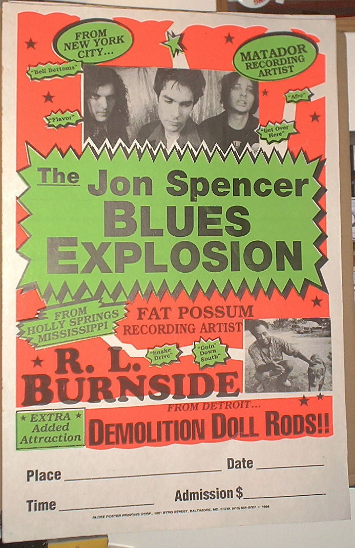 The Jon Spencer Blues Explosion - Generic Tour Poster (1995)