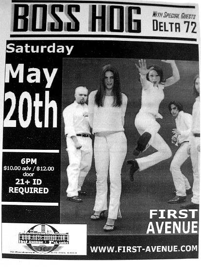 Boss Hog - First Avenue, Minneapolis, MN, US (20 May 2000)