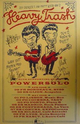 Heavy Trash - April / May Tour 2008 (POSTER, EUROPE)