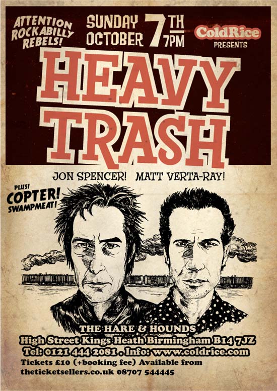 Heavy Trash - Hare and Hounds, Birmingham, UK  (7 October 2007)