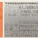 Paradiso, Amsterdam, Netherlands (12 December 1999)