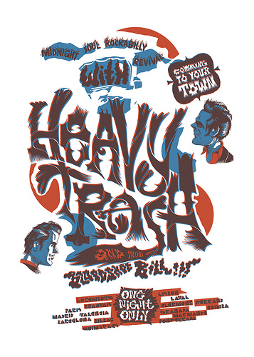 Heavy Trash - European Tour Poster (18 March 2010 - 2 April 2010)	
