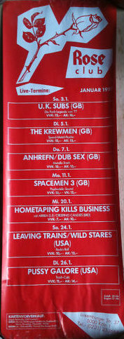 Pussy Galore - Rose Club, Cologne, Germany (26 January 1988)