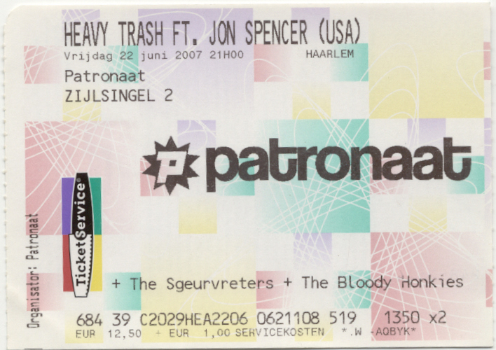 Heavy Trash - Patronaat, Haarlem, Netherlands (22 June 2007)