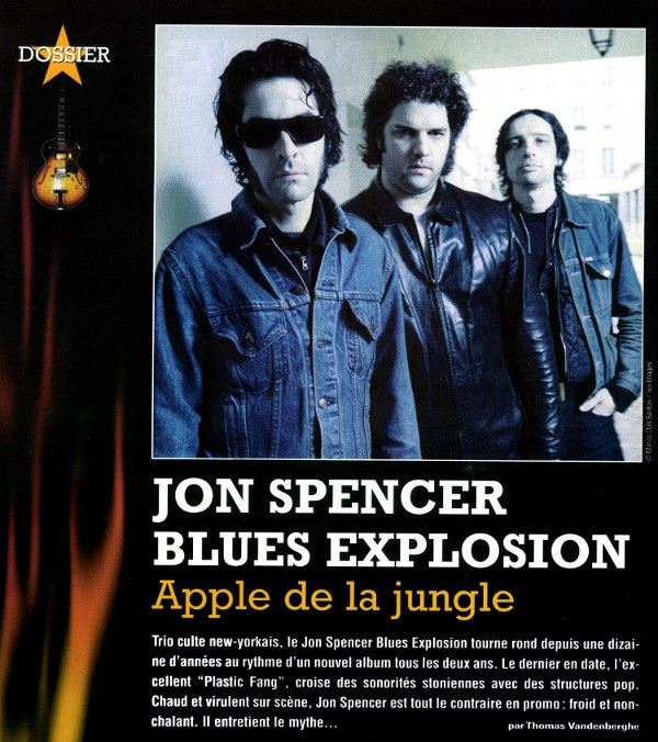 The Jon Spencer Blues Explosion - Rock Sound: Apple De La Jungle (PRESS, FRANCE)
