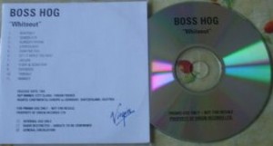 Boss Hog - Whiteout [Audio] [Promo] (CD, FRANCE)