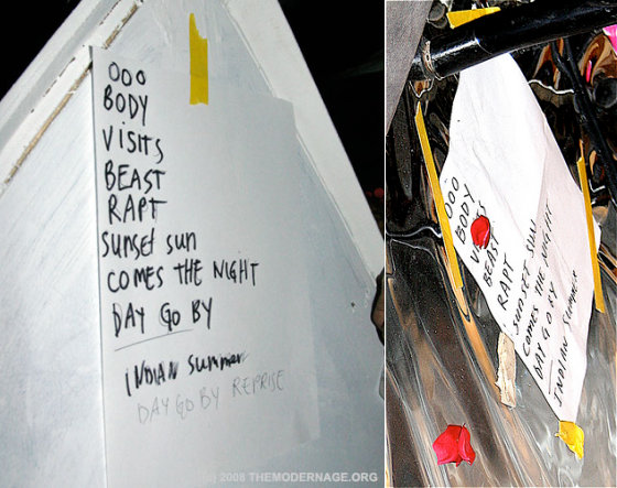 Native Korean Rock & The Fishnets - Union Pool, Brooklyn, US (21 July 2008) - Set List