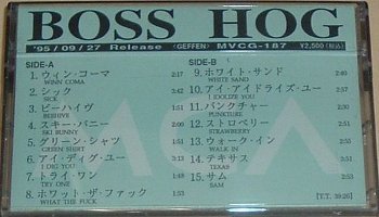 Boss Hog [Promo] (CASSETTE, JAPAN) - Cover