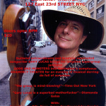 Gary Lucas & Gods and Monsters 20th Anniversary Show feat. Jon Spencer - Blender Theater at Gramercy (POSTER, US) 2009.06.11