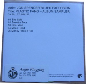 The Jon Spencer Blues Explosion – Plastic Fang - Album Sampler [Promo] (CD, UK)