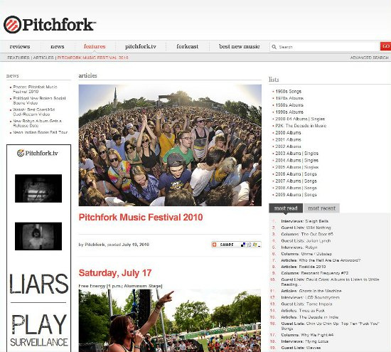Jon Spencer -  Pitchfork.com: Pitchfork Music Festival - Jon Spencer Interview (PRESS, US)