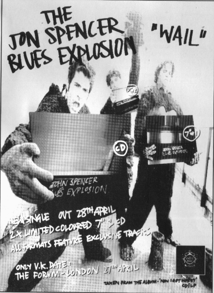 The Jon Spencer Blues Explosion - Wail (ADVERTISEMENTS, UK)