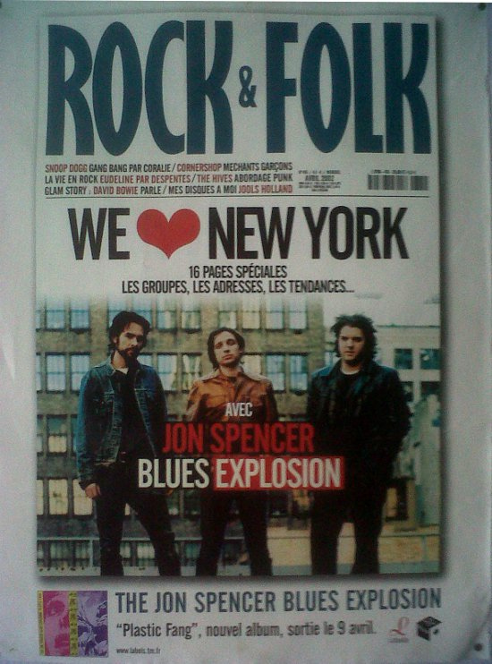 Jon Spencer Blues Explosion - Rock & Folk (POSTER, FRANCE)