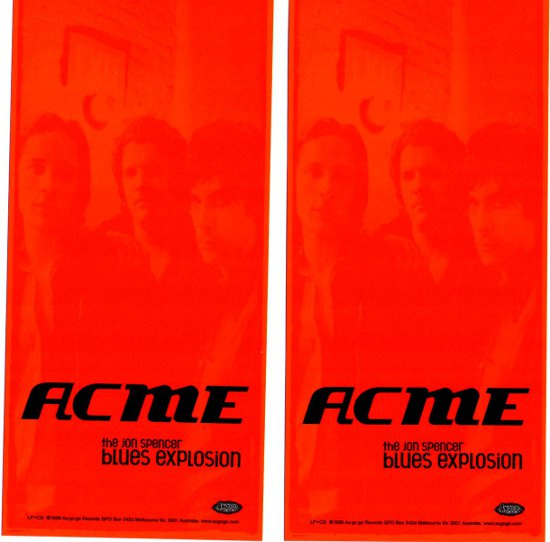 The Jon Spencer Blues Explosion - Acme (FLYER, AUSTRALIA)