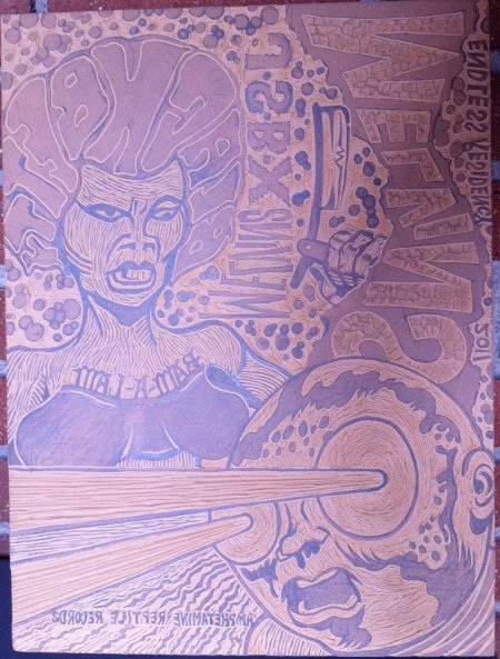 Melvins / The Jon Spencer Blues Explosion - Black Betty (POSTER, US) - Lino PCut