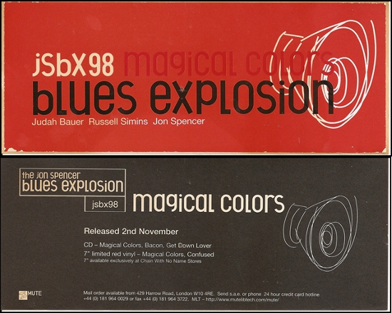 The Jon Spencer Blues Explosion - Magical Color (STICKER, UK)