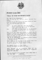 Pussy Galore - Mute Press Release: Dial 'M' For Motherfucker (PRESS, UK)