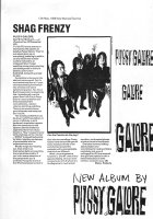 Pussy Galore - NME: Shag Frenzy [Dial 'M' For Motherfucker Review] (PRESS, UK)