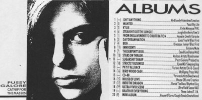 Pussy Galore - Melody Maker: Chart (PRESS, UK)